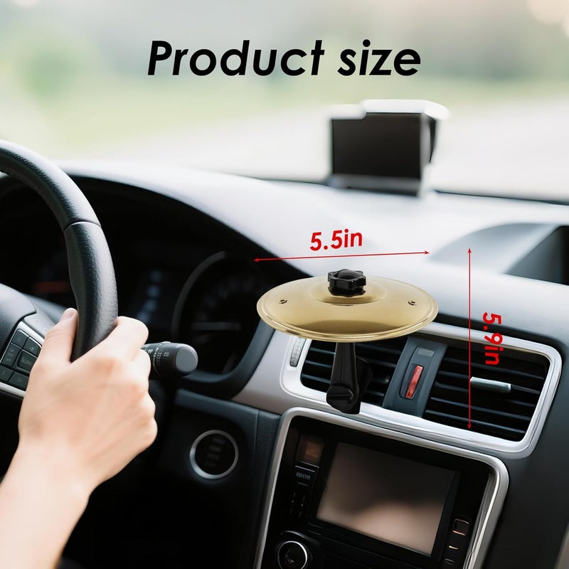 GIOREFAY Car Crash Cymbal,Car Cymbal Air Vent Drums,Clip On Mini Symbal for Music Lovers - Image 4
